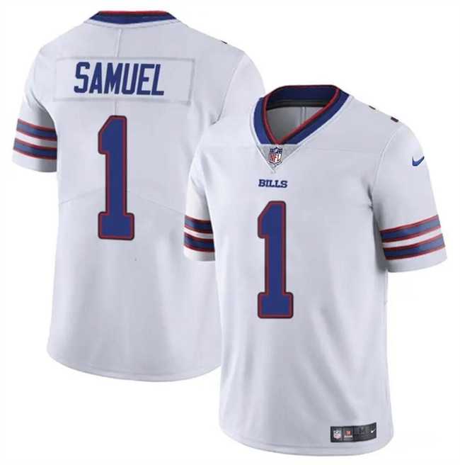 Men & Women & Youth Buffalo Bills #1 Curtis Samuel White Vapor Untouchable Limited Football Stitched Jersey,We sell and wholesale Men & Women & Youth Buffalo Bills #1 Curtis Samuel White Vapor Untouchable Limited Football Stitched Jersey on line form chian!